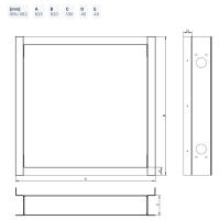 Systemair Grundrahmen GRU 062-820/100