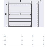 Systemair Verschlussklappe Alu WAK 40