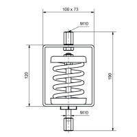 Systemair Zug-Federschwingungsd&auml;mpfer ZSD2 AXC set 10 &le;280kg