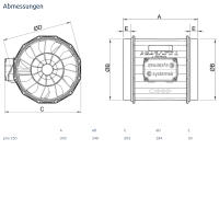 Systemair Rohrventilator prio 250EC-L