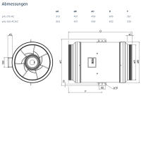 Systemair Rohrventilator prio 315EC