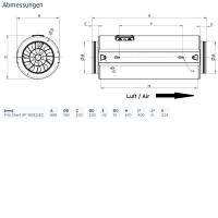 Systemair Rohrventilator prio silent XP 160E2