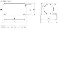 Systemair Kanalventilator KVK Slim 200