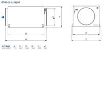 Systemair Kanalventilator KVK Slim 250 EC