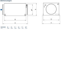 Systemair Kanalventilator KVK Slim 315