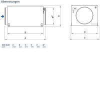 Systemair Kanalventilator KVK Slim 400 EC