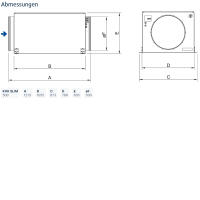 Systemair Kanalventilator KVK Slim 500