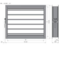 Systemair Jalousieklappe RK-200x200-R