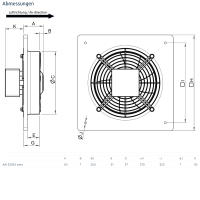 Systemair Axialventilator AW 250E4 sileo