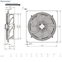 Systemair Axialventilator AW 400DV sileo