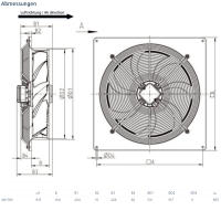 Systemair Axialventilator AW 500E4 sileo