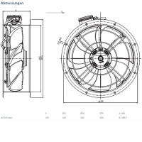 Systemair Axialventilator AR 315E4 sileo