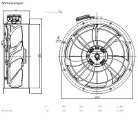 Systemair Axialventilator AR 350E4 sileo