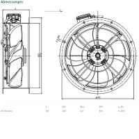 Systemair Axialventilator AR 350DV sileo