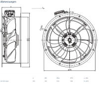 Systemair Axialventilator AR 450DV sileo