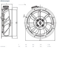 Systemair Axialventilator AR 500E4 sileo