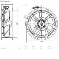 Systemair Axialventilator AR 560DV sileo