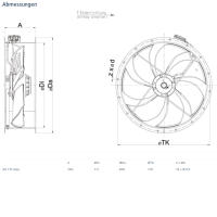 Systemair Axialventilator AR 710DV sileo