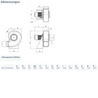 Systemair Radialventilator PRF 250D2