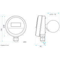 OPP-SENS® Anlegetemperatur-Fühler T-PT1000-CO