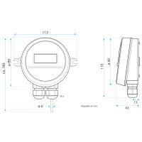 OPP-SENS&reg; Au&szlig;entemperatur-F&uuml;hler T-TC5P-OUT