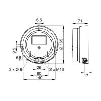 Senso Niederdruck-Differenzdruck-Anzeiger-Transmitter-W&auml;chter PP150-AP