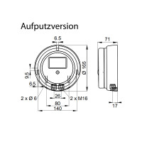 SENSO Niederdruck-Volumenstrom-Anzeiger-Transmitter-W&auml;chter VP250-AP