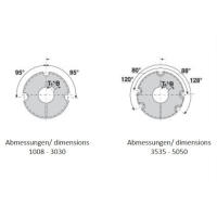 Taperspannbuchsen 3030 mit z&ouml;lliger Bohrung
